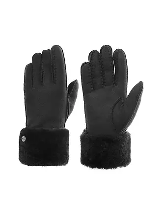 PEARLWOOD | Gants en cuir EMMA | schwarz